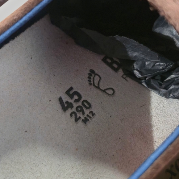 NWT BIRKENSTOCK JAREN BROWN SUEDE LACE UP OXFORDS SHOES MEN'S EU 45 US 12 M - Picture 8 of 8